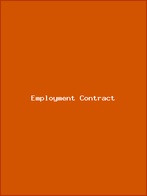 Employment Contract