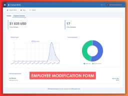 Employee modification form