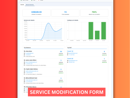 Service modification form